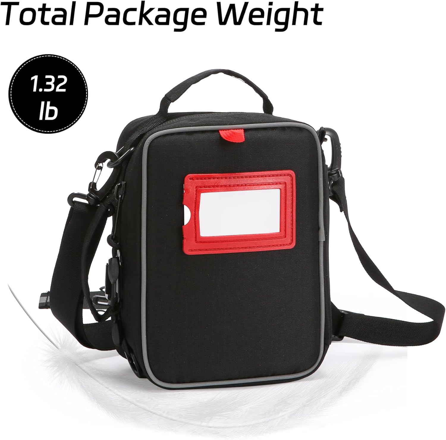 First Aid Bag Empty Emergency First Responder Crossbody, Handheld, Waist Bag 3-in-1,Multi-Function Portable for EMT, EMS,and Medical Supplies Kit Storage Black