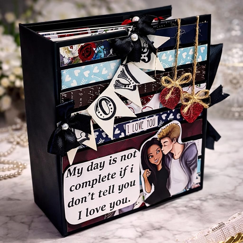 Valentine's Day Scrapbook - Handmade Gift -1
