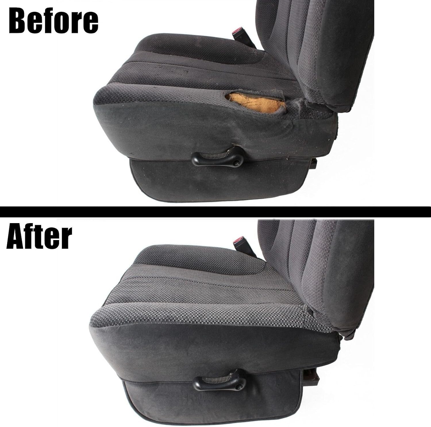 SecosAutoparts Front Driver Side Bottom Cloth Seat Cover Dark Gray Compatible with Dodge Ram 1500 2500 3500 SLT Sport Power Wagon Quad Cab 2002 2003 2004 2005