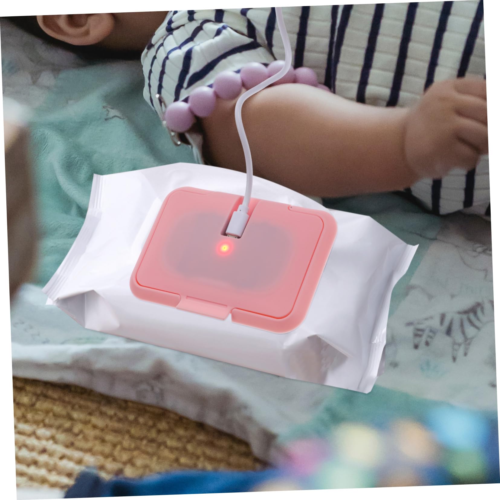 VICASKY 3pièces -lingettes Humides Portable USB avec De Température Accessoire Pratique pour Ou Voyage