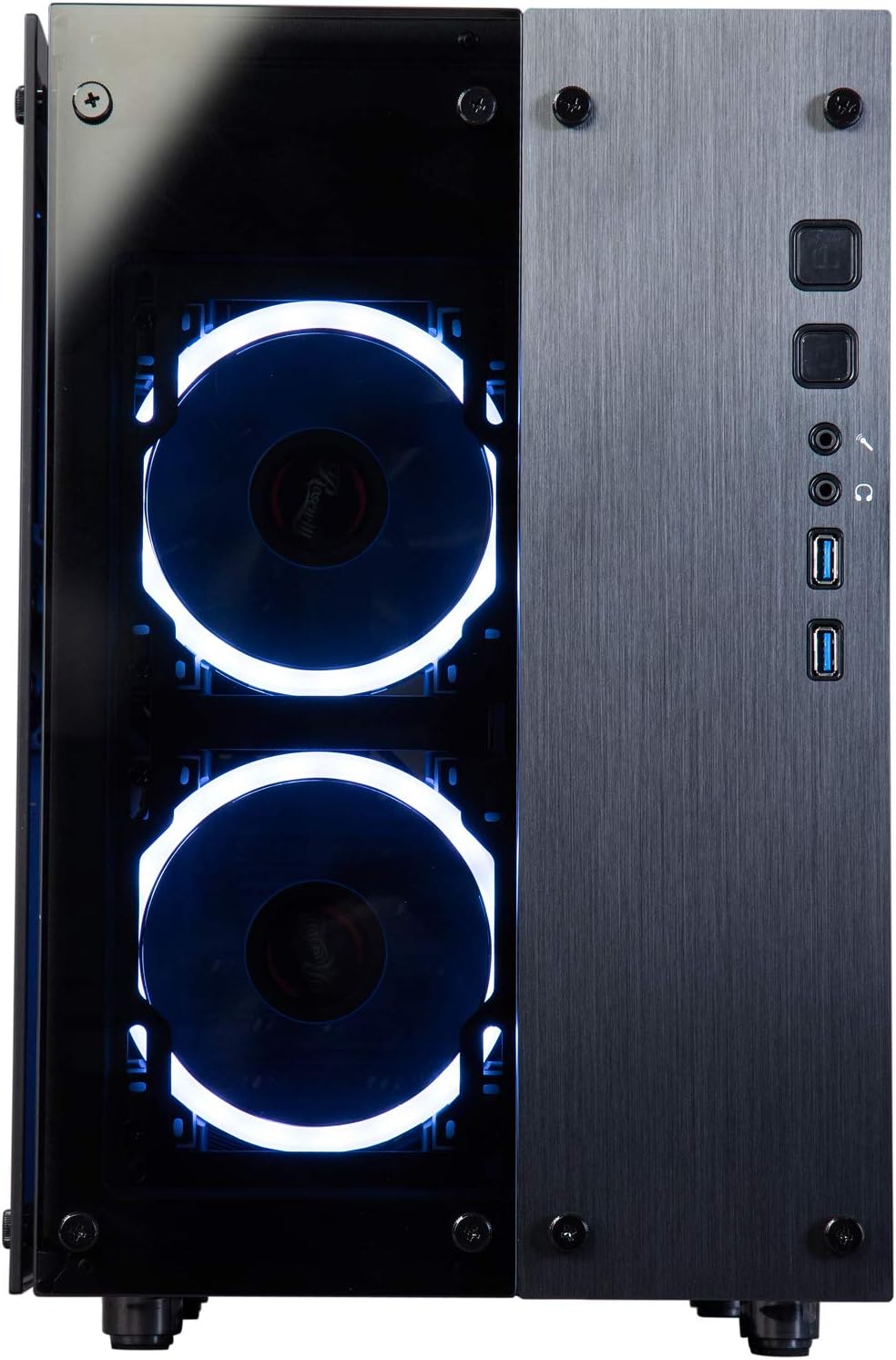 Rosewill Cullinan PX RGB Cube Mini ITX/MicroATX/ATX Mid Tower Gaming PC Computer Case, RGB Fans