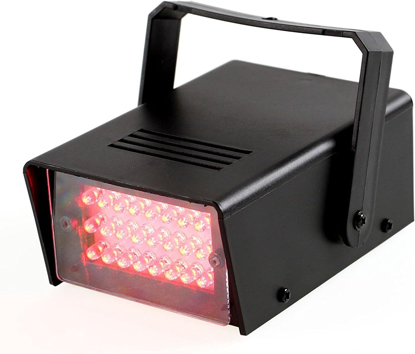 ENUOLI Mini LED Strobe Light White Color with 24 Super Bright LED Variable Speed Control for Christmas Clubs Stage Light Effect DJ Disco Bars Parties Halloween (White Color) : Musical Instruments