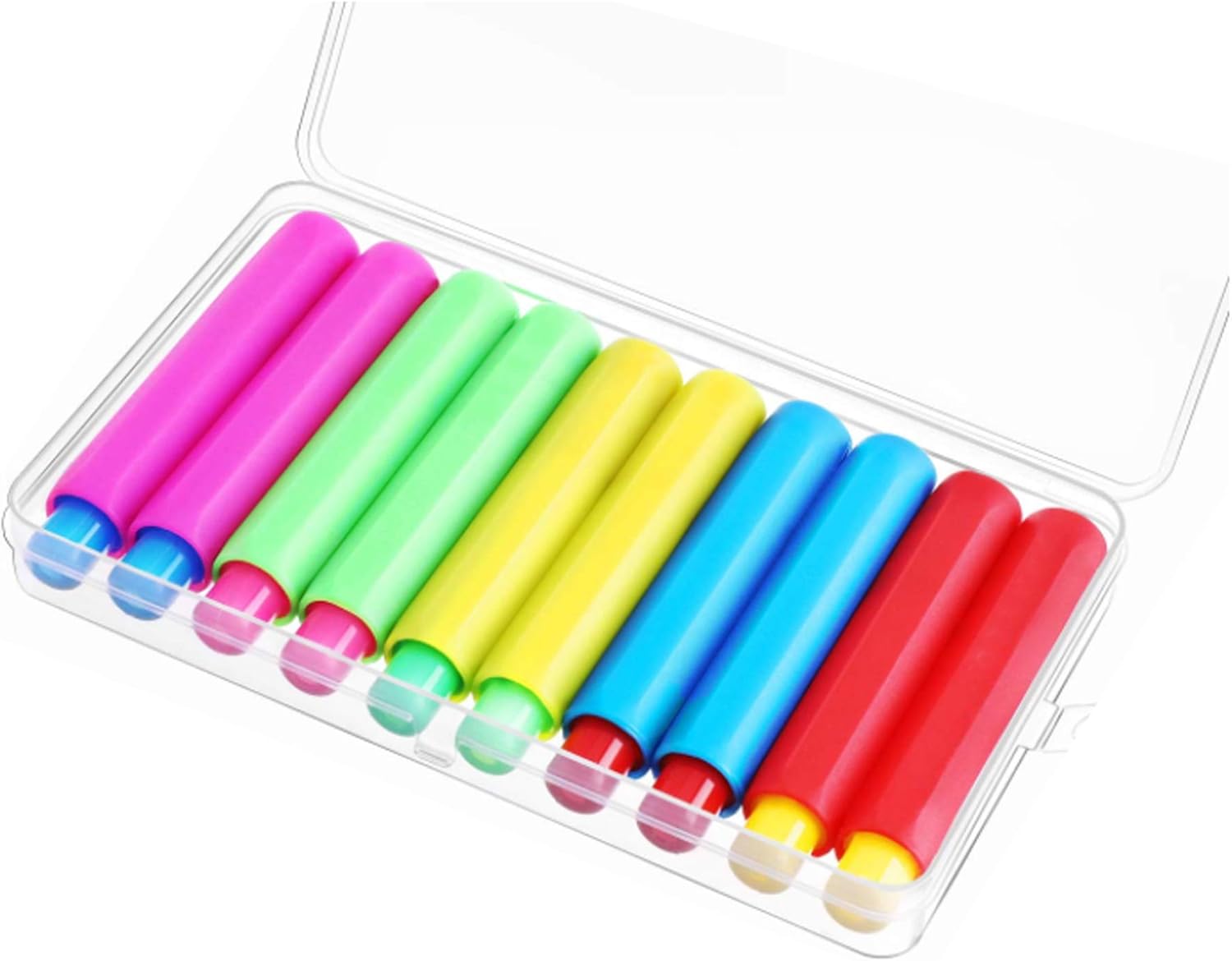 10 Pieces Plastic Chalk Holder Colored Chalk Clip Colorful Chalk Keeper