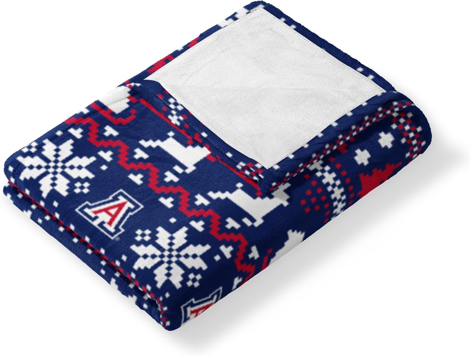 NORTHWEST NCAA University of Arizona, Xmas Time, Silk Touch Throw Blanket, 50 x 60 Inches