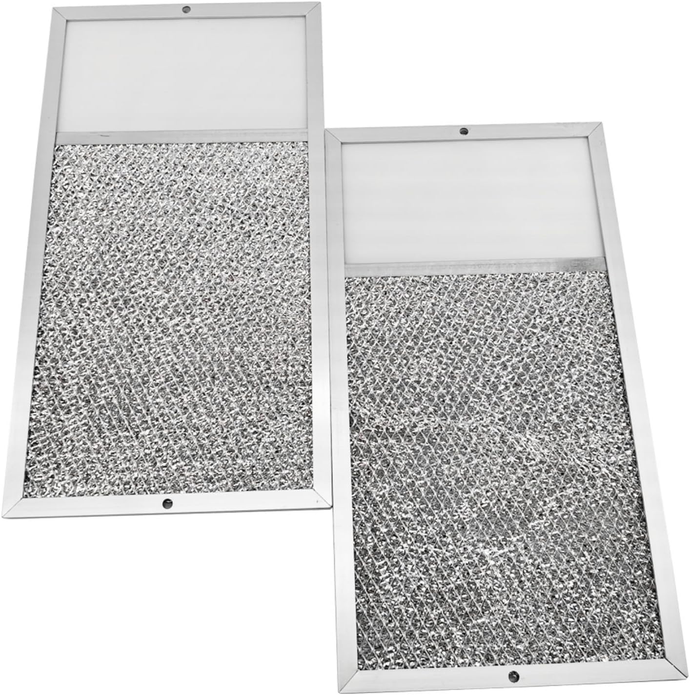 Range Hood Filter with Light Lens Compatible with Broan R610027 SR610027 1568322 1568323 PM25WW PM25BL AL9245, 7-5/8 x 14-1/8 x 3/8 Inch, Aluminum Mesh Range Hood Grease Filter, 2 Pcs