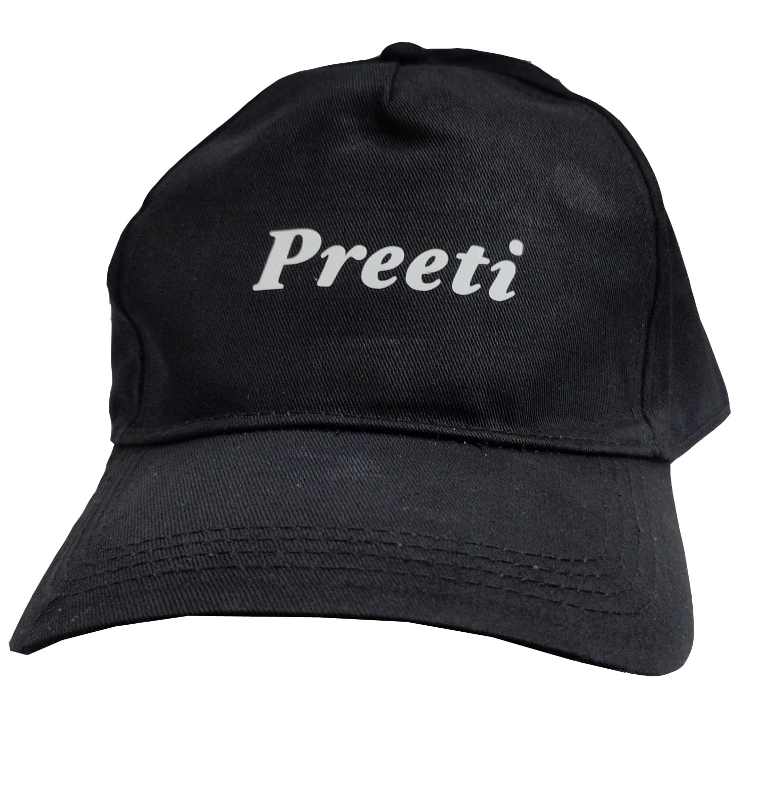 THEPRINTSHINE Personalized/Customized Logo/Text/Name Printed Cap for Unisex l Printed Multicolor Cap for Promotion, Sports, Activities (Black, 1) 2