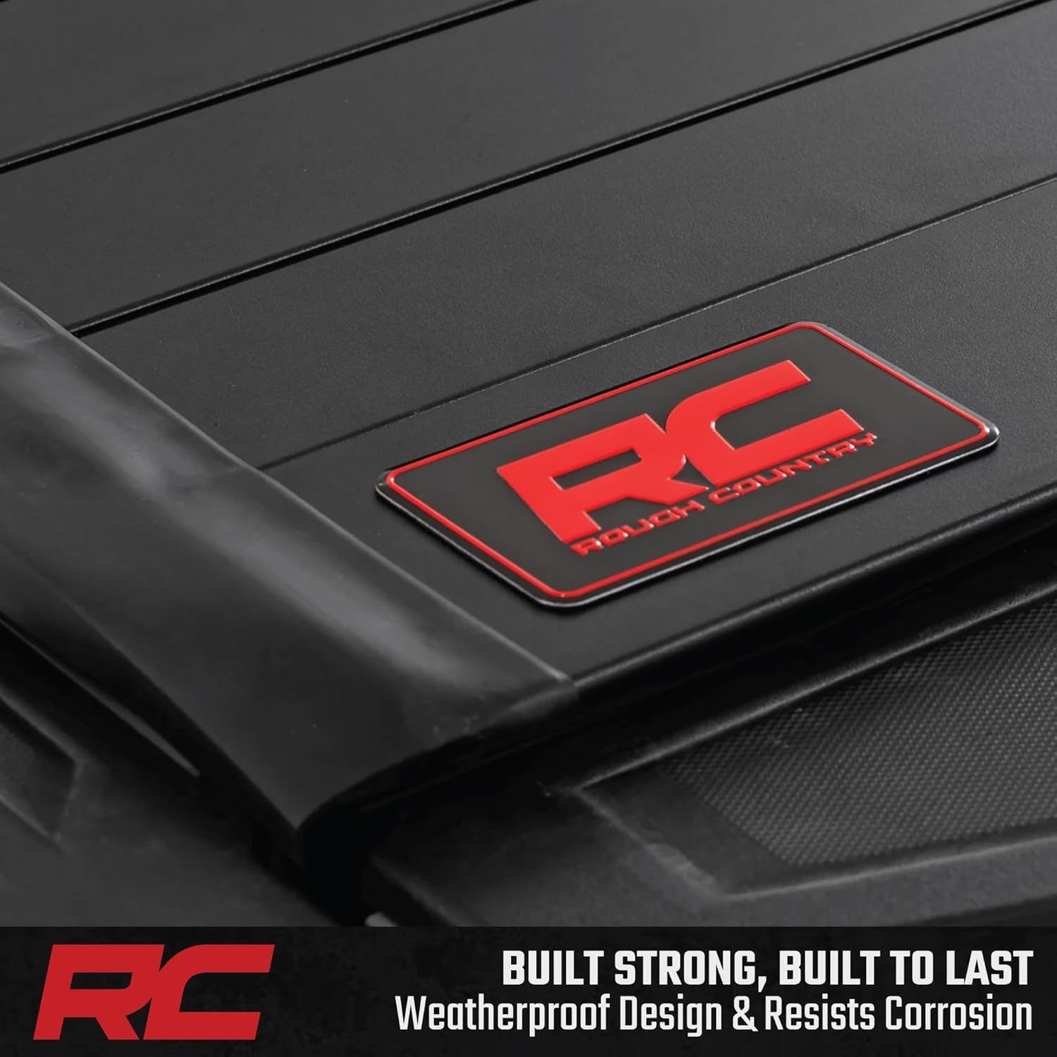 Rough Country Hard Roll-Up Bed Cover for Chevy Colorado & GMC Canyon 2WD/4WD (2023-2026) - Aluminum Truck Bed Cover, Fits 5' Bed