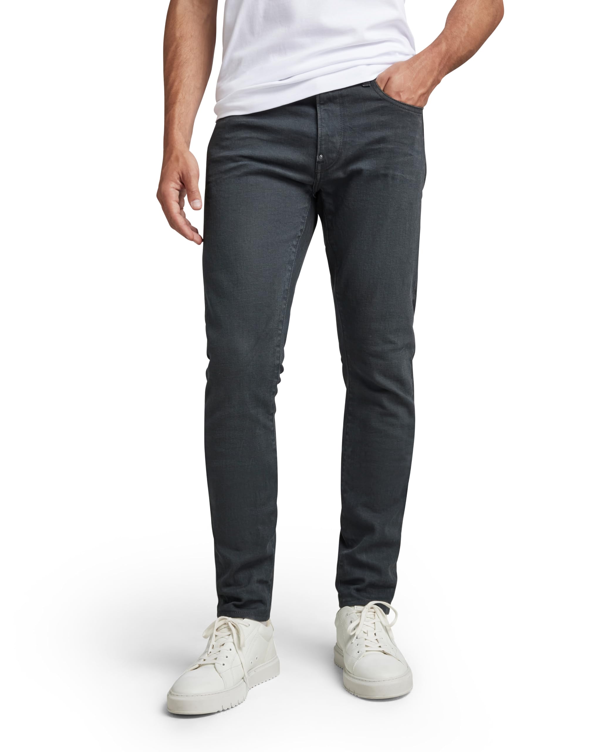 G-Star Raw Mens Defend Super-Slim-Fit Jean In Wils Stretch Denim