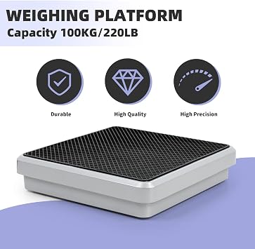 BACOENG Digital Electronic Refrigerant Charging Weight Scale 220lbs for HVAC AUTO AC Freon Recovery with Auto Shut-Off, Back Light and Portable Case