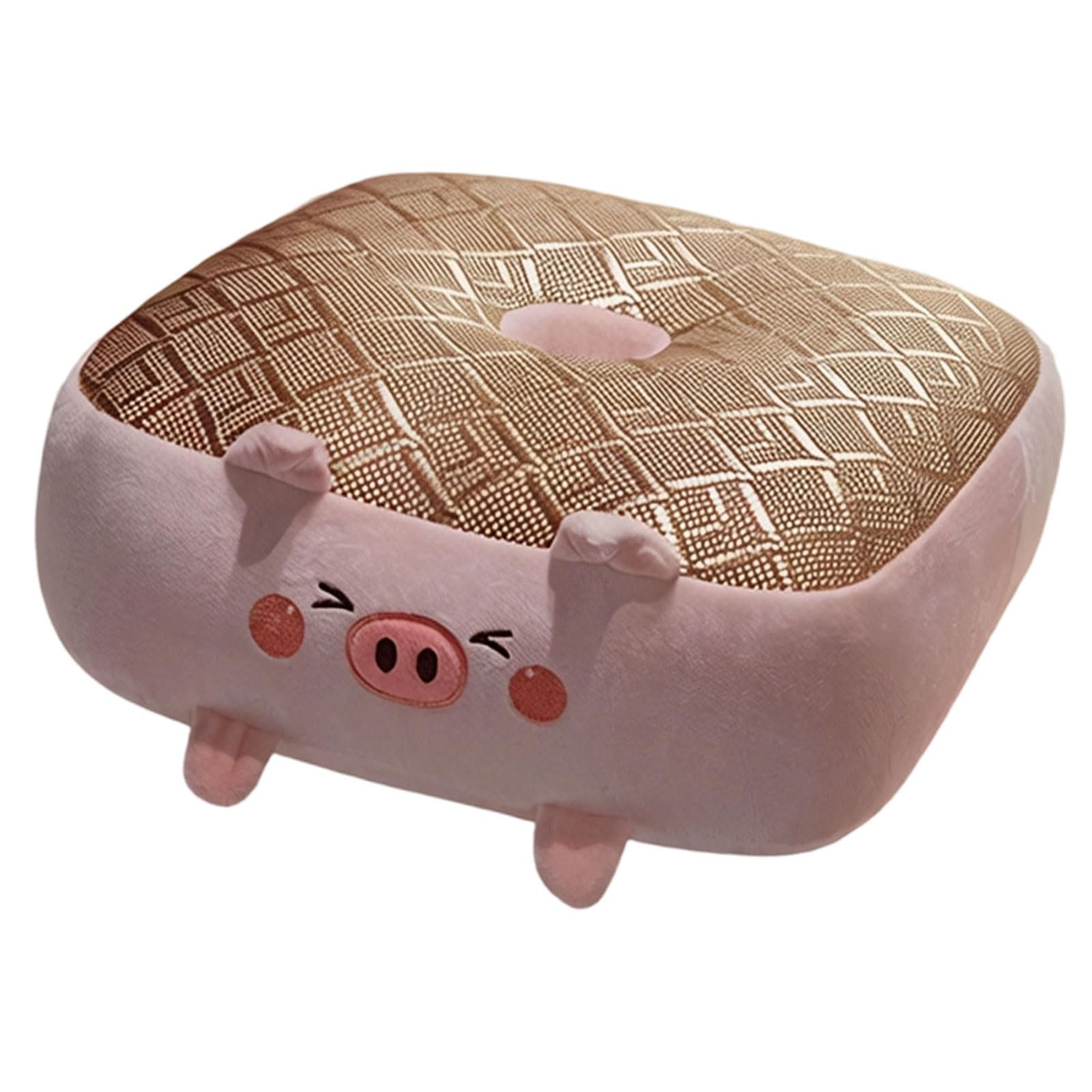 Piceioep Multipurpose Braided Rattan Cushion with Thick PP Cotton Pad for Any Chairs Comfortable Floor Pillow
