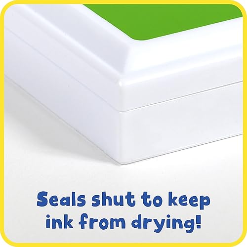 Miniatura 7 de READY 2 LEARN Bloc de sellos perfumados, lima, verde, no tóxico, resistente a la decoloración, suministros de arte divertidos para niños