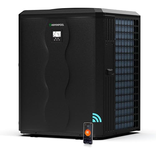 140000 BTU Inverter Pool Heat Pump for 42000 Gallons, Smart WiFi Capable Electric Pool Heater for Above and Inground Pools, Heating & Cooling, V35 Ultra