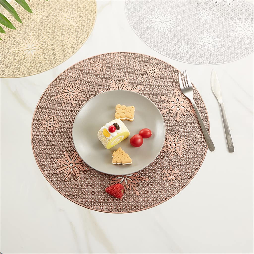 Creux Isolation Coaster Pads Table Bol Tapis Home Decor Résistant À La Chaleur Napperon pour Table À Manger 10 Pcs Napperons (A)