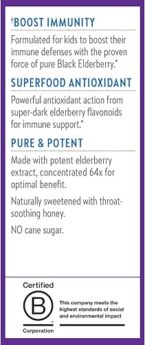 Miniatura 8 de New Chapter Jarabe de saúco para niños, 4 onzas líquidas