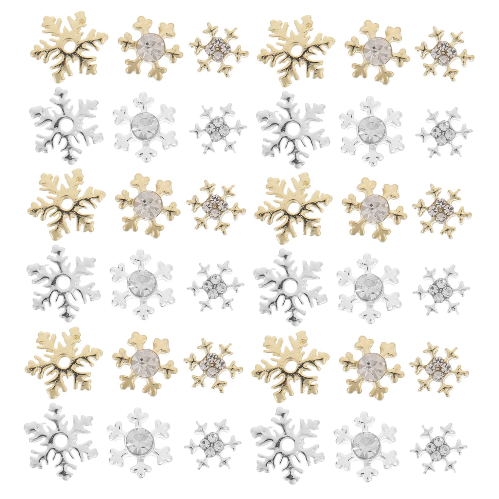 BESTYASH 5 Set Charm Per Unghie Decorazioni Glitterate Per Unghie Stile Natalizio Per Manicure E Decorazioni Per Feste 60 Pezzi*5