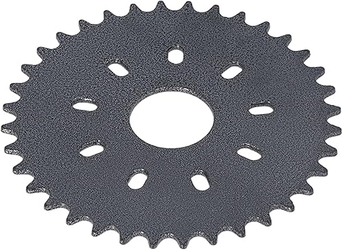 Miniatura 6 de Piñón plano trasero, piñón de cadena plana de 36 dientes con kit de montaje de adaptador de 9 agujeros, apto para bicicletas motorizadas motorizadas