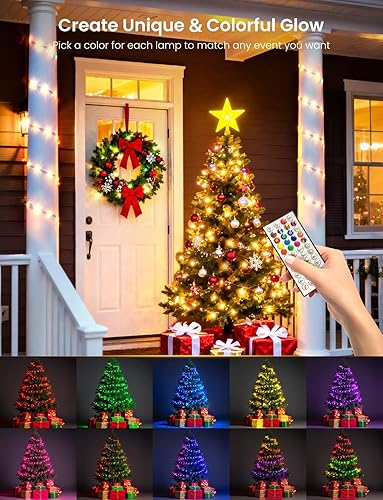Miniatura 5 de Luces de Navidad, RGBW 99 pies, 300 luces LED navideñas con función de mapeo de formas, decoración LED inteligente para interiores