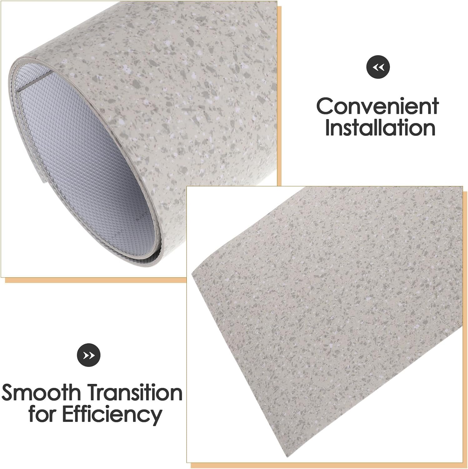 COLLBATH Threshold Ramp for Sweeping Robots - Plastic Non-Slip Doorway Thresholds Ramp - Floor Sill Transition Mat for Robot Vacuum Crossing Sliding Door Track