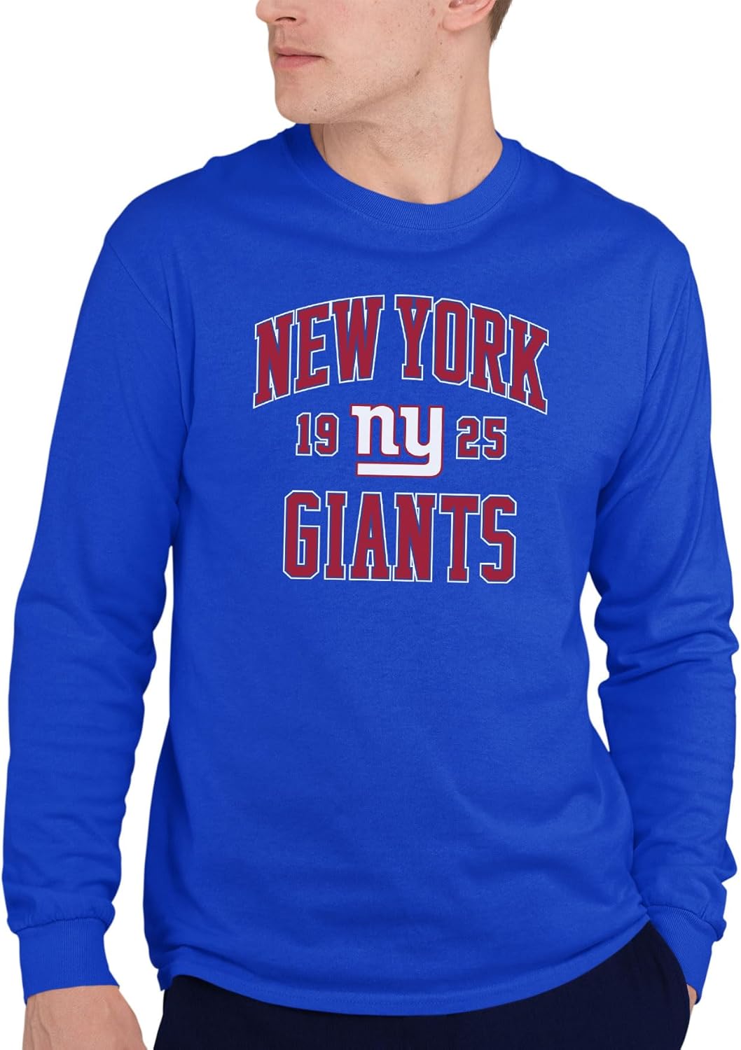 Hybrid Sports NFL - Established - Officially Licensed Adult Long Sleeve Fan Tee for Men & Women