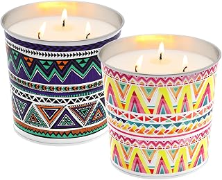 2 Pack 20oz Citronella Candles Large Bucket Soy Wax Candle Made with Citronella Essential Oil, Use for Outdoor and Indoor