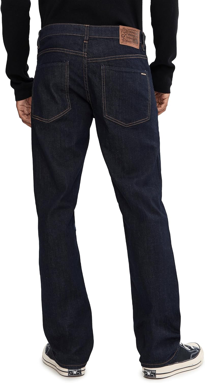 Volcom Men's Solver Stretch Denim Jeans-Modern Fit Pant