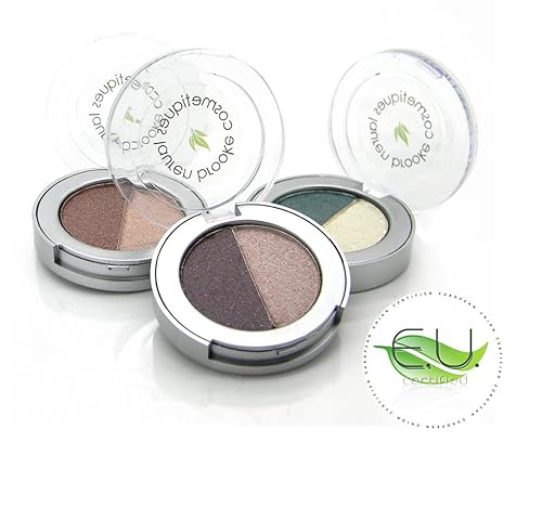Miniatura 3 de Lauren Brooke Cosmetiques Sombra de ojos prensada, natural, maquillaje orgánico (ciruela ahumadaguisante dulce)