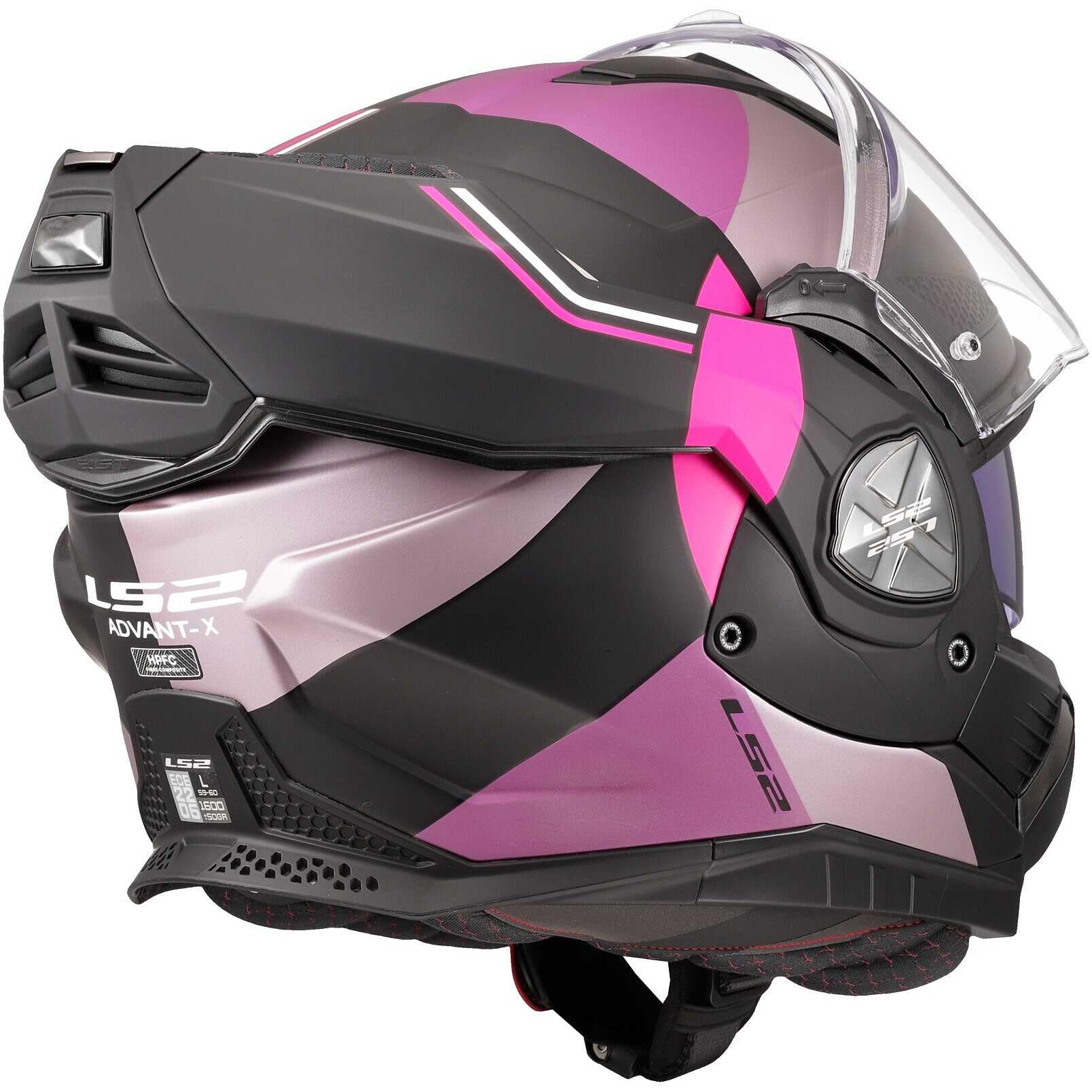 LS2, Casco Moto Modulare ADVANT X ULTRA Matt Grey Purple, M