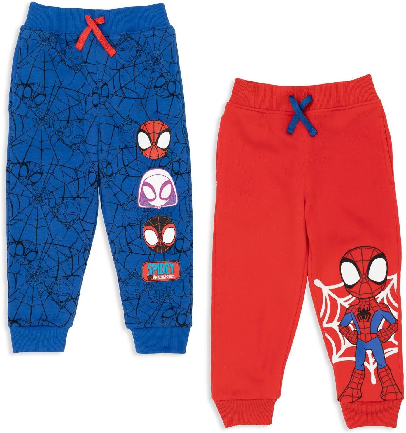 Marvel Spidey and His Amazing Friends Toddler/Little Boys Fleece 2 Pack Pants