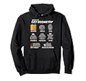 Cat Geometry Math Funny Cat Gifts For Cat Dad, Cat Mom, Kids Pullover Hoodie