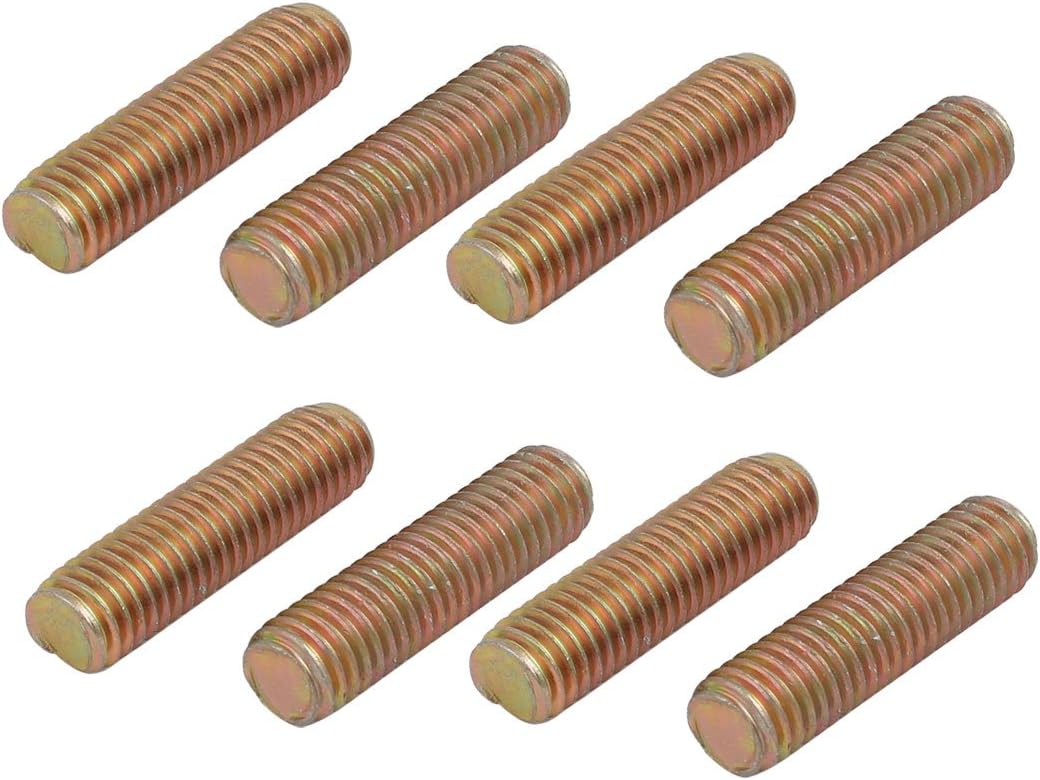 M8 Thread Home Hardware Dia 30mm Length Carbon Steel Zinc Plated Fully Threaded Rod 8pcs Model:96as103qo28