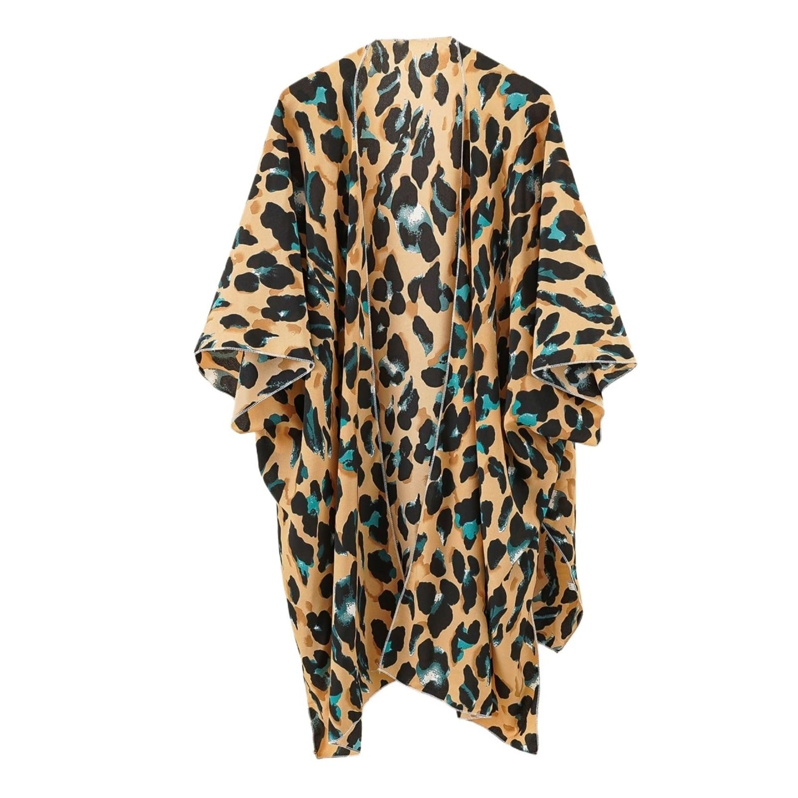 Couverture de Plage Longue en Mousseline Hauts Amples en Mousseline de Soie imprimés for Femmes, Cardigan for la Plage, for, for Les Maillots Bain