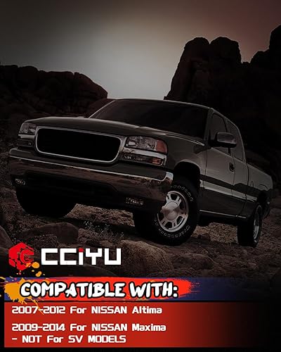 Miniatura 7 de cciyu Interruptor de ventana eléctrica de repuesto para Nissan Altima 2009-2014 2009-2014 para Nissan Máxima (no para modelos SV), parte trasera