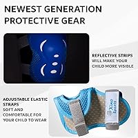 Vista 7 de Patines negros (M) + Combo de equipo de protección azul