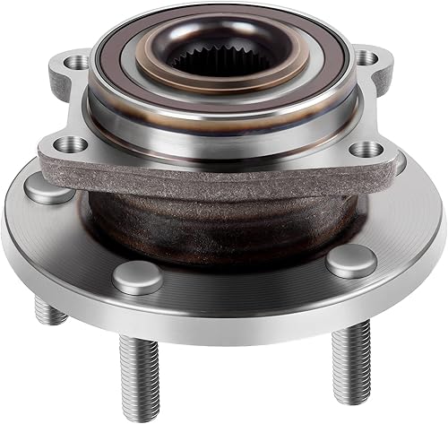 ECCPP Conjunto de rodamiento de cubo de rueda delantera, 5 lengüetas con ABS para 08 09 10 11 12 13 14 Dodge Avenger Caliber compatible con 513263