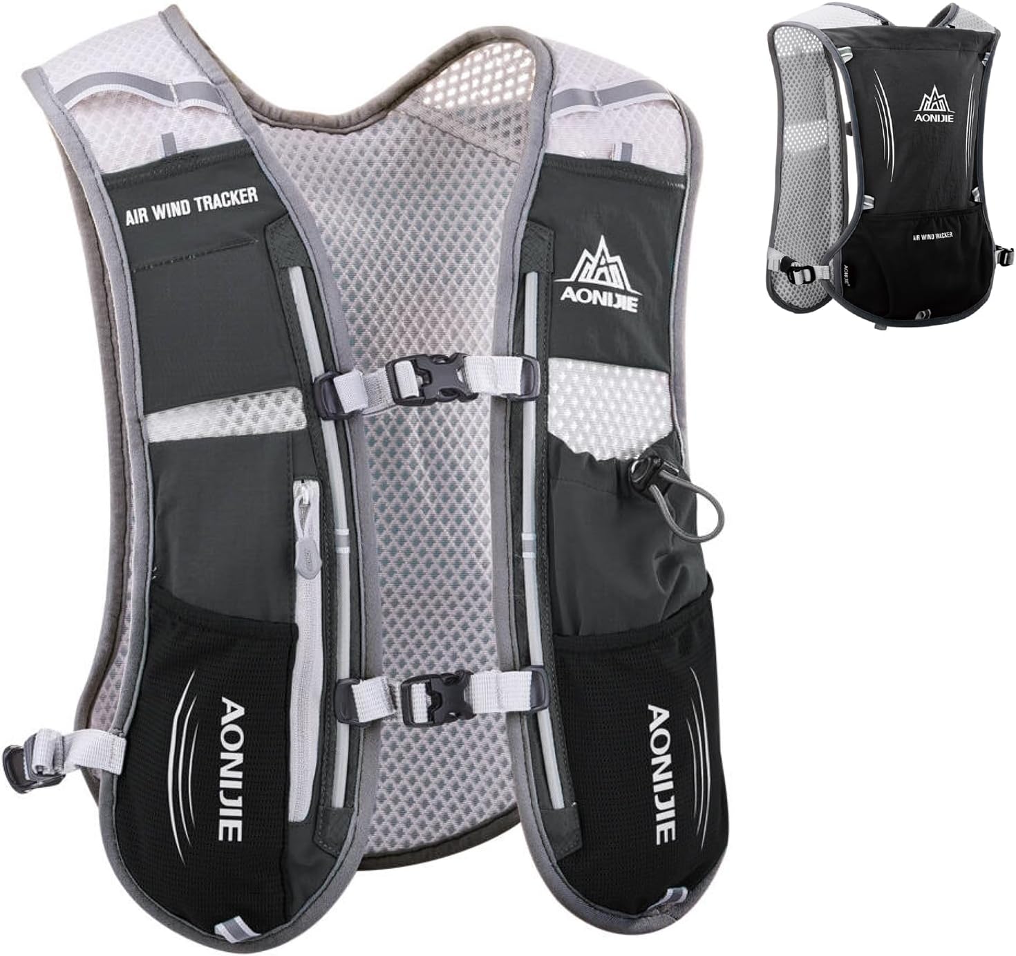 5L Running Vest Hydration Backpack Pack Running Hydration Vest Marathon Race Water Backpack Cycling Hiking for Men Women