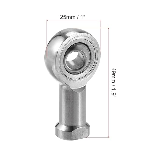 Miniatura 2 de uxcell SSI8TK Rod End Bearing 8mm Bore Stainless Steel M8x1.25 Female Thread Right Hand