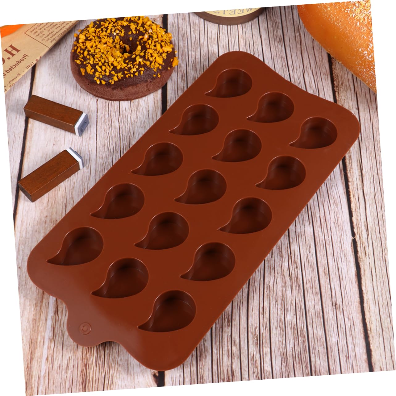 MAGICLULU 6 Moldes De Chocolate Mini Molde Para Tartas Galletas De Mantequilla Moldes De Corazón Para Galletas De Chocolate Formas De Mousse Molde Para Galletas Molde Para Barra A