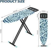 Vista 2 de APEXCHASER Tabla de planchar, tabla de planchar de tamaño completo, sin montaje, altura ajustable de 28 a 36 pulgadas, patas antideslizantes