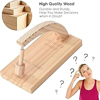 Vista 3 de MSUIINT Tomador de decisiones, balancea el péndulo estándar y encuentra la respuesta a tu pregunta, selector magnético oscilante creativo de madera