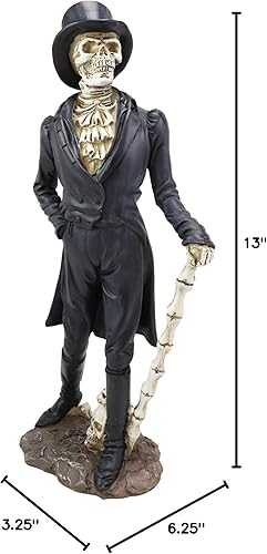 Miniatura 9 de Ebros Gift Day of the Dead DOD esqueleto caballero novio en steampunk tailcoat esmoquin y sombrero de copa con huesos esqueléticos Swagger figura de