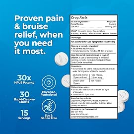 VitaMedica Arnica Montana Blister Pack 30X Tablets for Bruising Pain and Swelling | Plant Based Formula | Recommended by Plastic Surgeons | Natural Recovery Surgery Or Injury | 3 Pack | 45 Servings