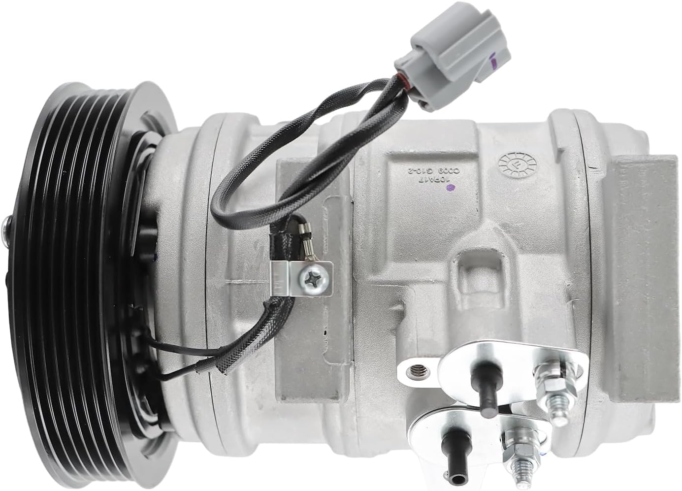 Rayten Air Conditioner AC Compressor with Clutch Fits for Honda Accord 2003-2007, Odyssey 2005-2007, Pilot 2005-2008, Ridgeline & Acura MDX TL, 3.0L 3.2L 3.5L w/One Plug, Replace# CO10736C 97307