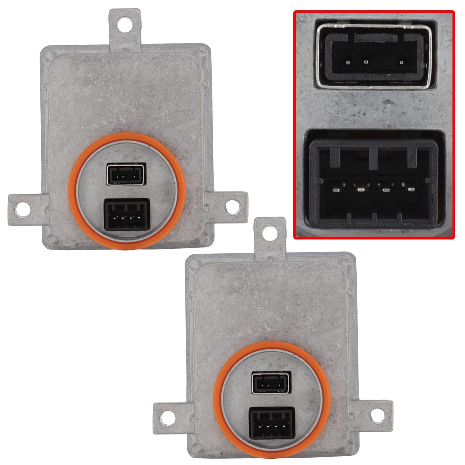 x2 HID Xenon Headlight Ballast Control Unit Module Replacement Compatible With Audi S3 Hatchback 2013-2015 - 8K0941597B 1307329315