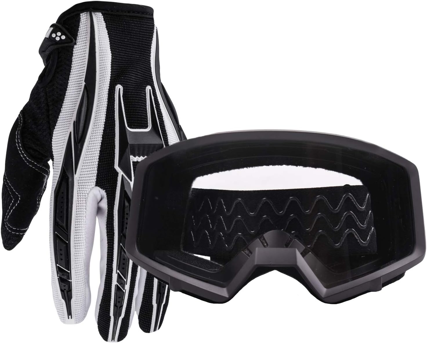 Adult Glove & Goggle Combo Motocross Offroad ATV MX Dirt Bike