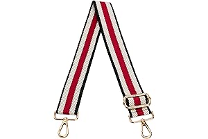 Stylish Red and Black Purse Strap