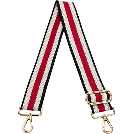 Stylish Red and Black Purse Strap