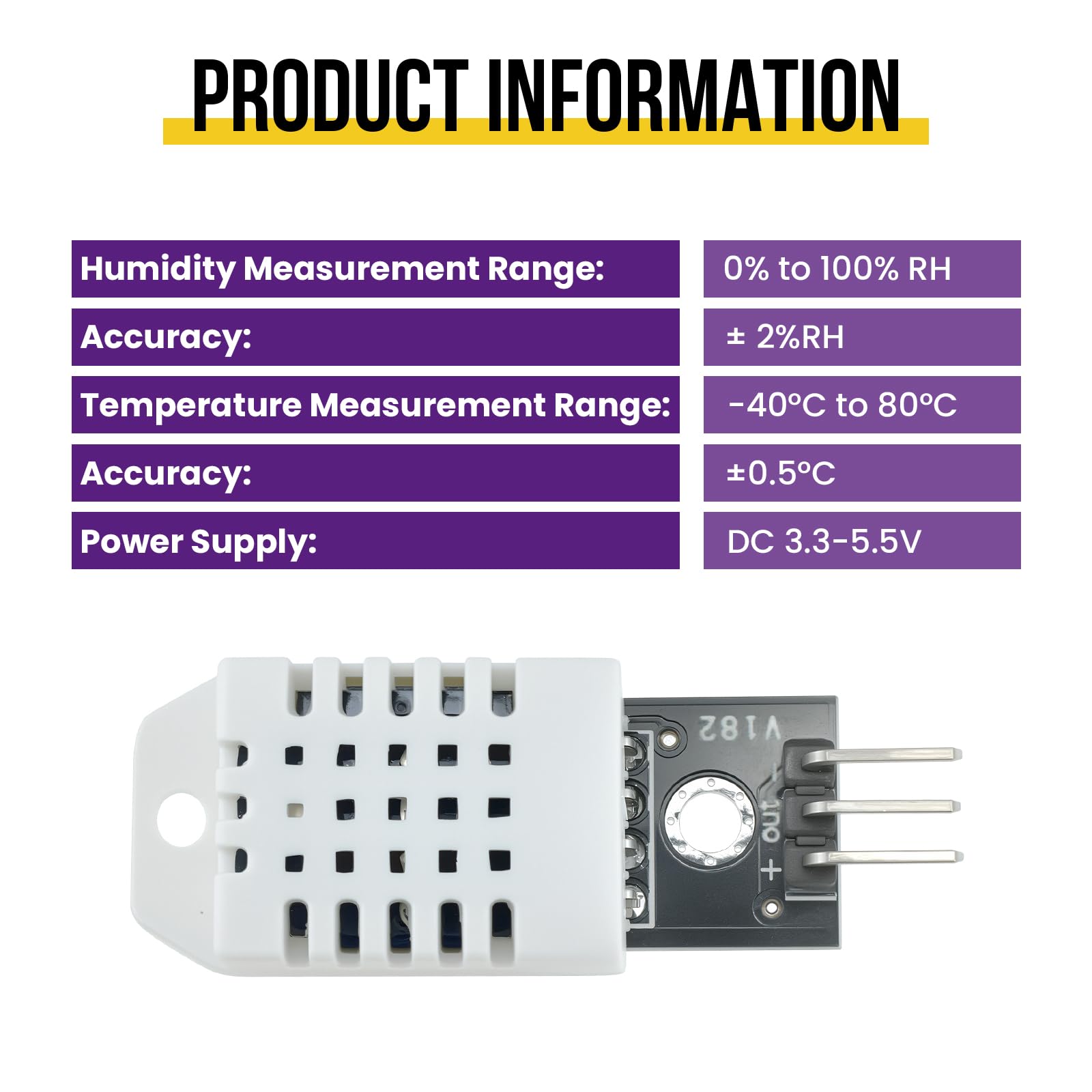 6Pcs DHT22/AM2302 Digital Temperature Humidity Sensor Module — Amazon image 5