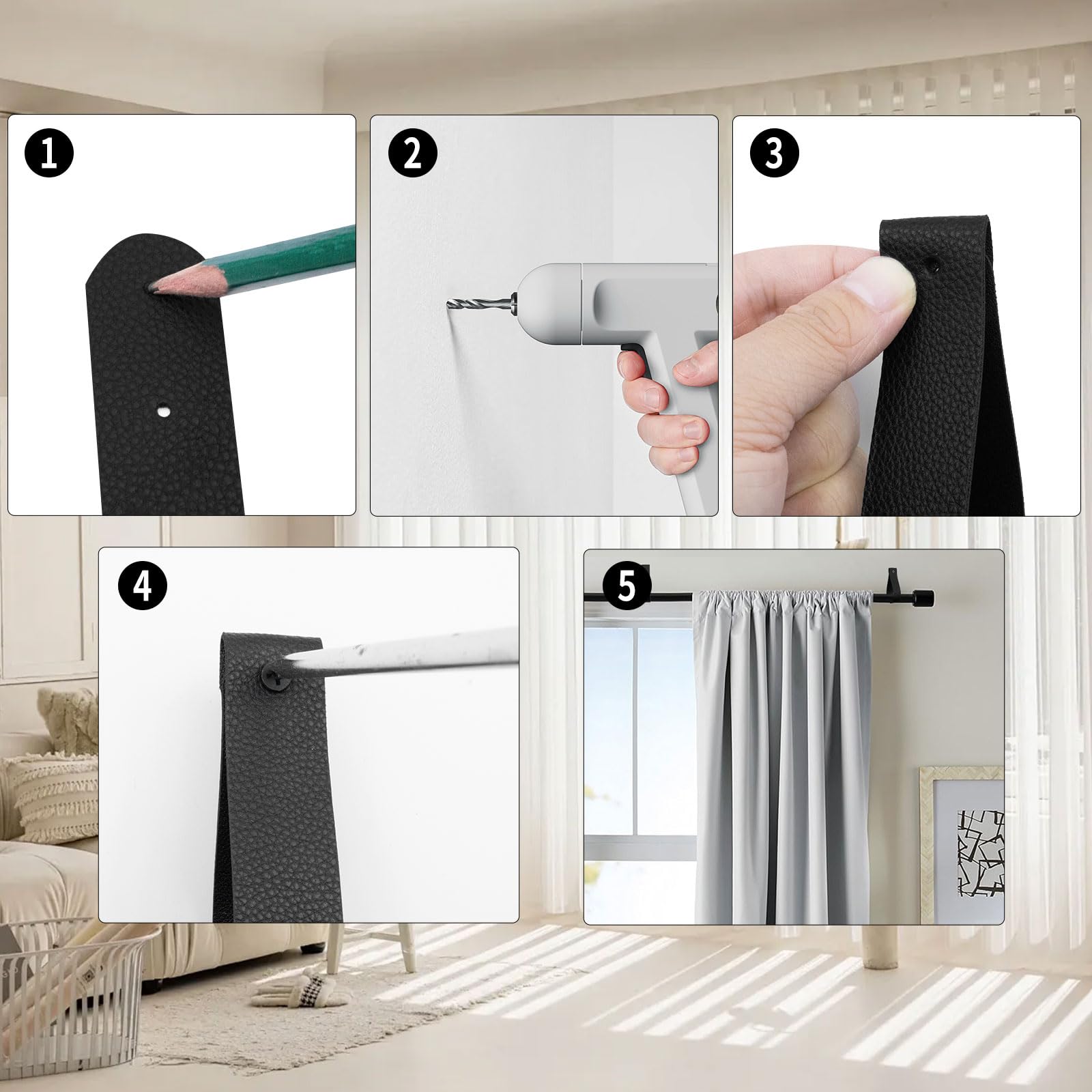 Gardinenstangenhalter Ohne Bohren - Einfache Montage Für Alle Räume