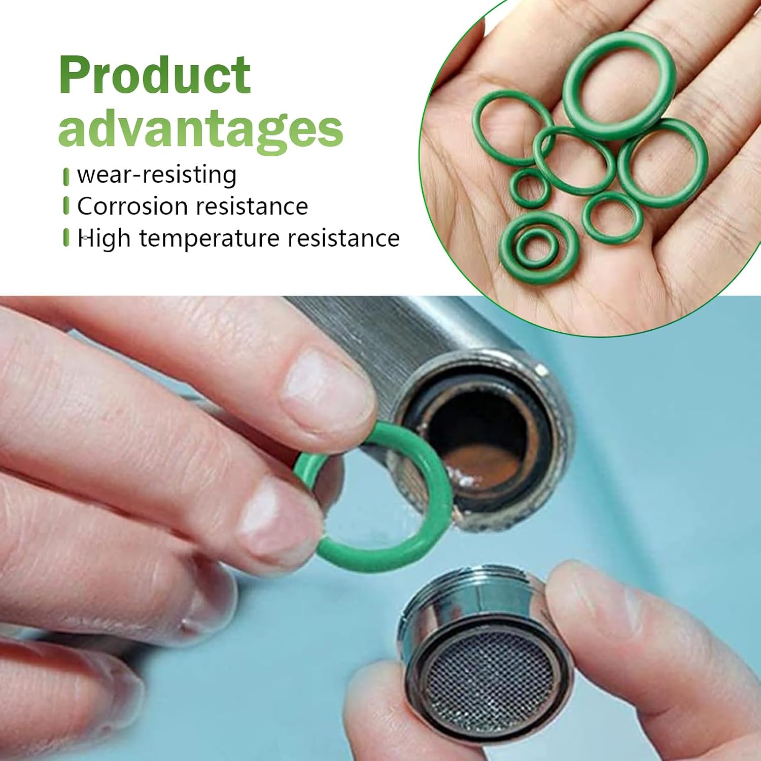 270PCS Seal Gasket Washer, Car Air Conditioning Compressor Seal O-Ring Assortment Kit, 18 Sizes Car Air Conditioning AC O Ring Kit, Universal Vehicle Repair Tool for Door, Window, Home Appliances