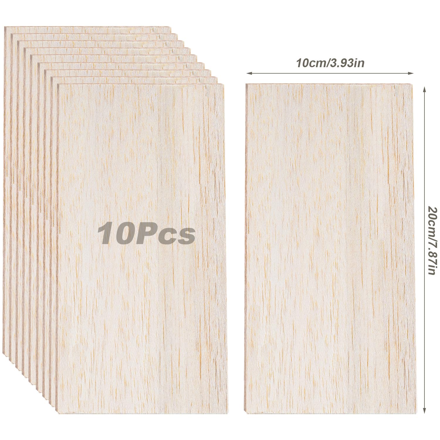 30 Fogli Di Legno Non Fini Da 10 * 15 Cm, Pannelli In Fogli Di Legno Grezzi Naturali Per Progetti Fai Da Te, Creazione Artigianale, Materiali Artistici, Ptura